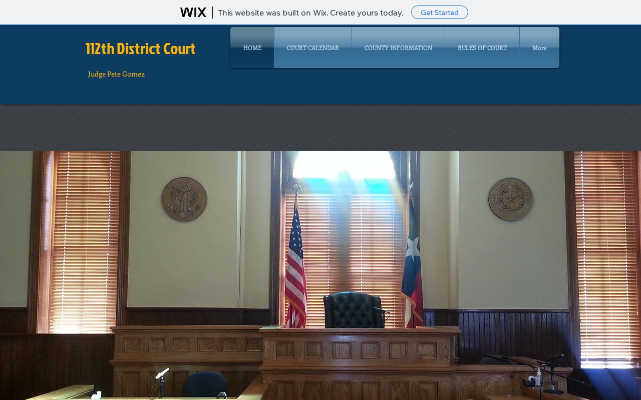 Crockett County court schedule information from the 112th District Court